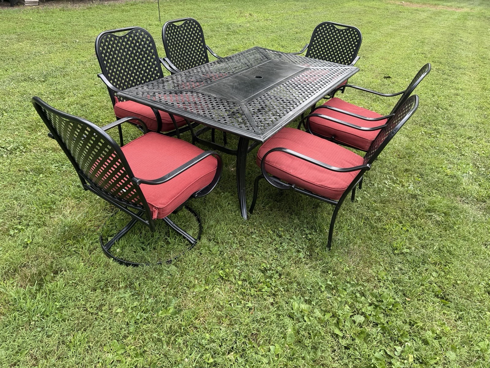 Hampton Bay Patio Set Table & 6 Chairs