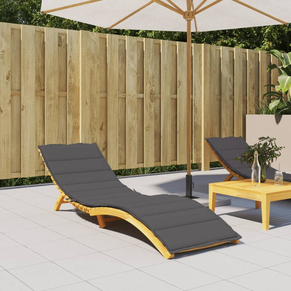 Sun Lounger Cushion Anthracite 78.7″x23.6″x1.2″ Oxford Fabric