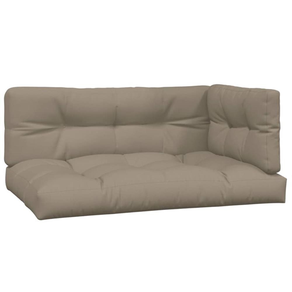 Pemberly Row Solid Acacia Wood Medium Modular Patio Sofa Set in Taupe