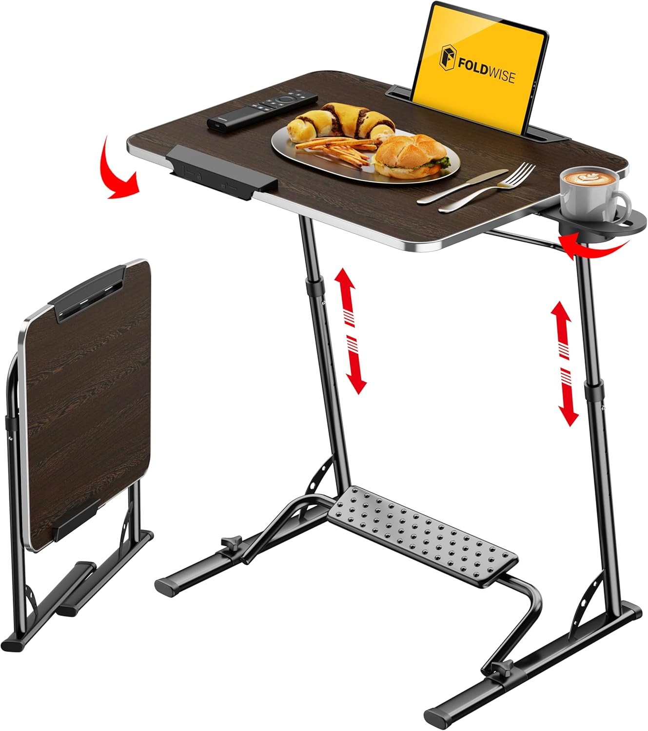Upgraded Folding TV Tray Table – Extra Lar & Sturdy Lap