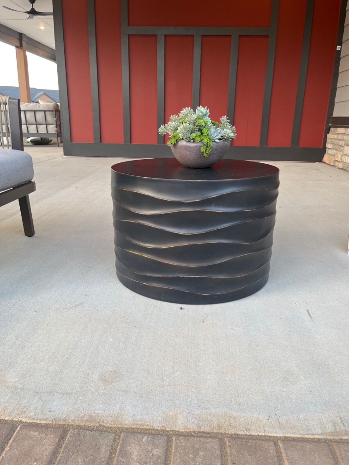 brown and black patio furniture set it was a gift that i don’t use so im selling