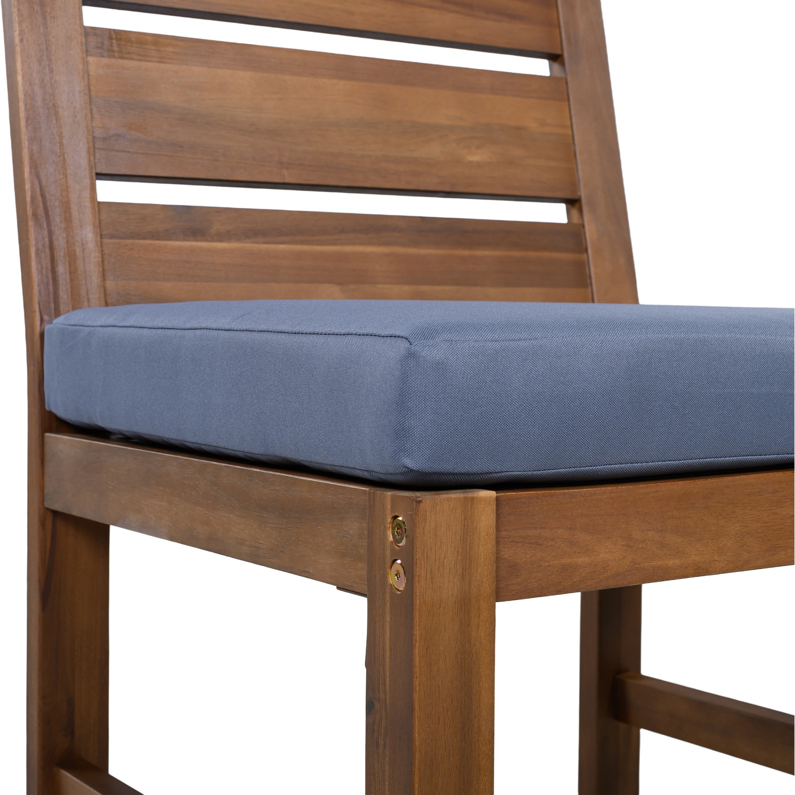Farmhouse Acacia Wood 5-Piece Outdoor Patio Dining Set for 4