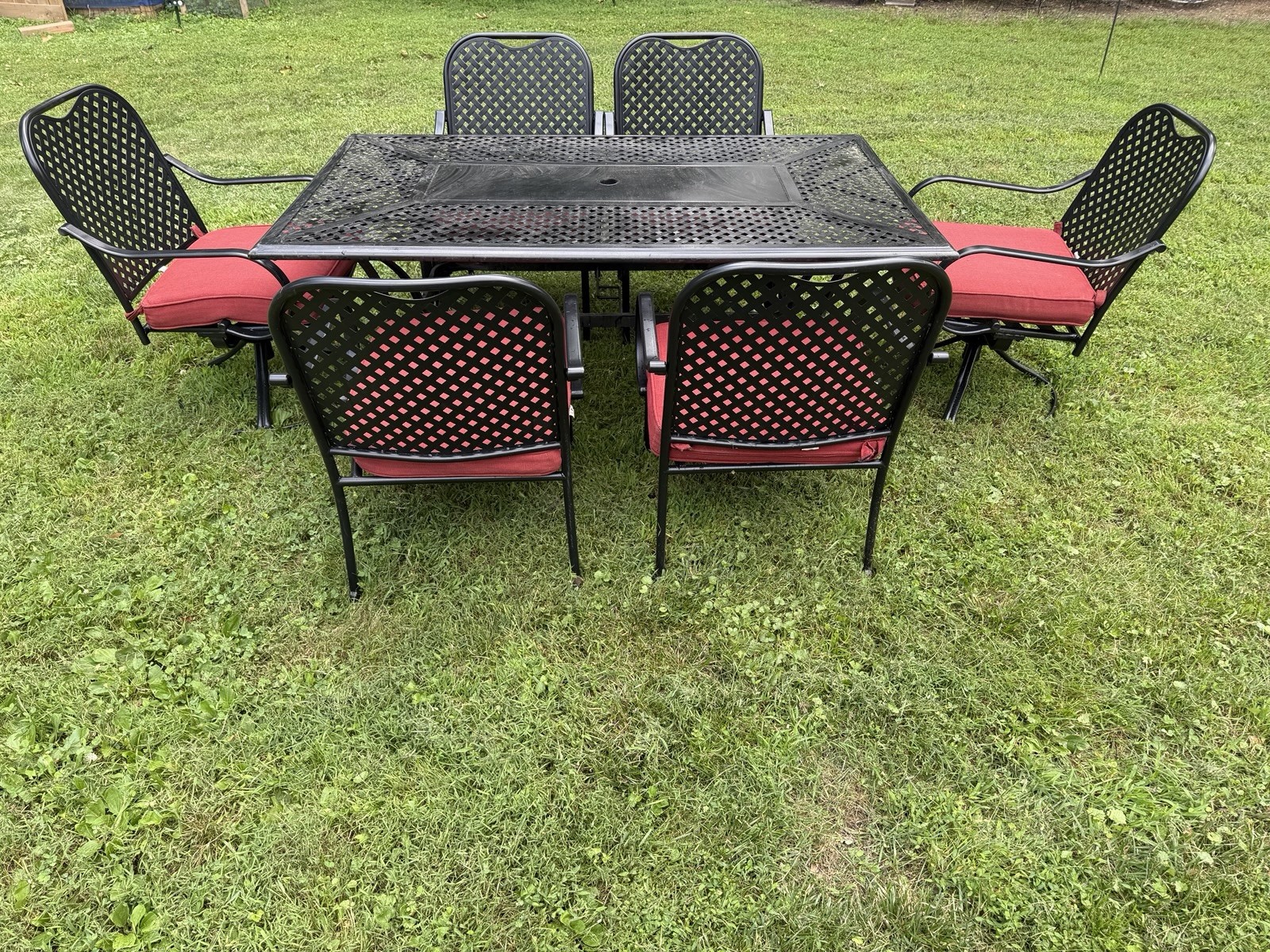 Hampton Bay Patio Set Table & 6 Chairs