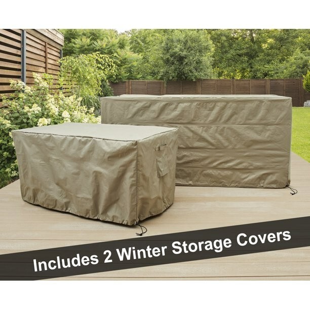 Better Homes & Gardens Brookbury 5-Piece Outdoor Wicker Sectional Dining Set…