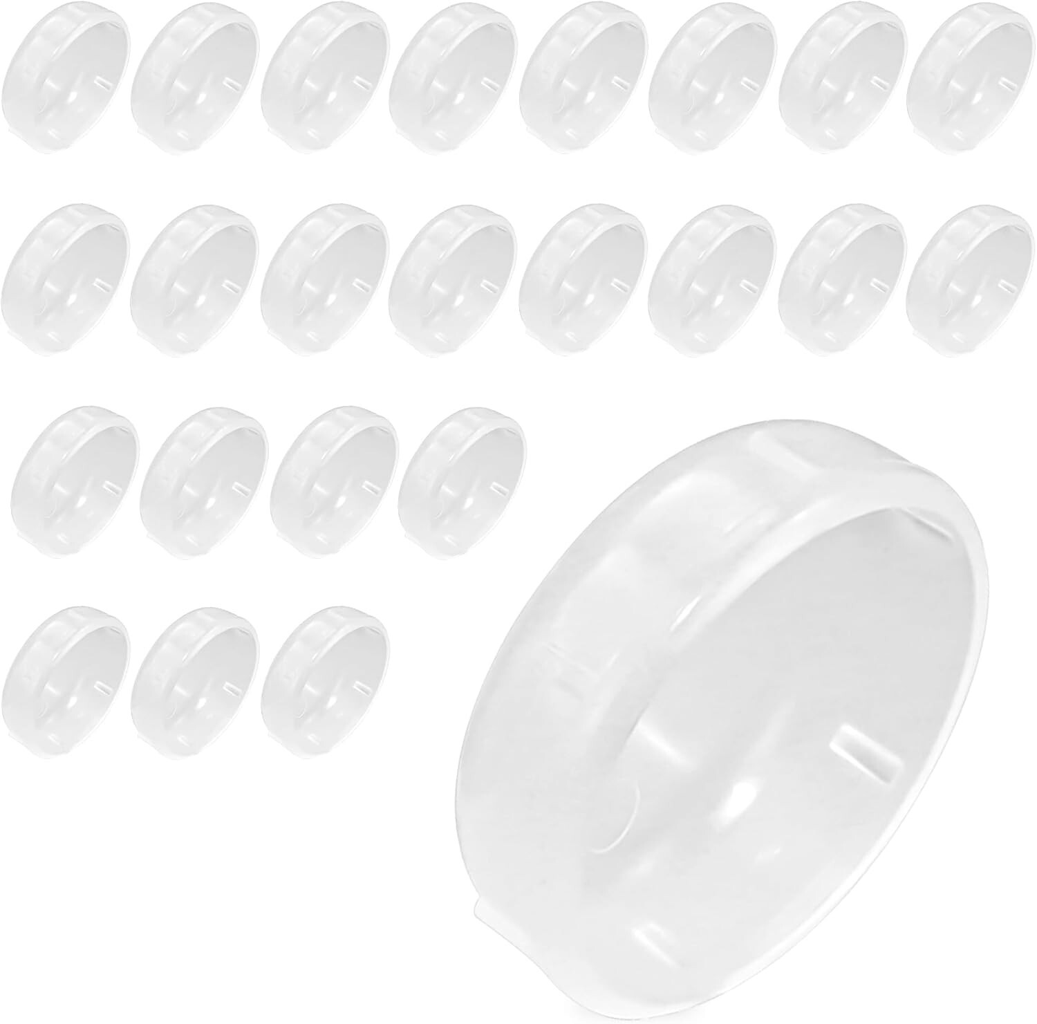 24 Pack of 1-1/2″ Wrought Iron Patio Furniture Feet Glides Cups by prime&swift