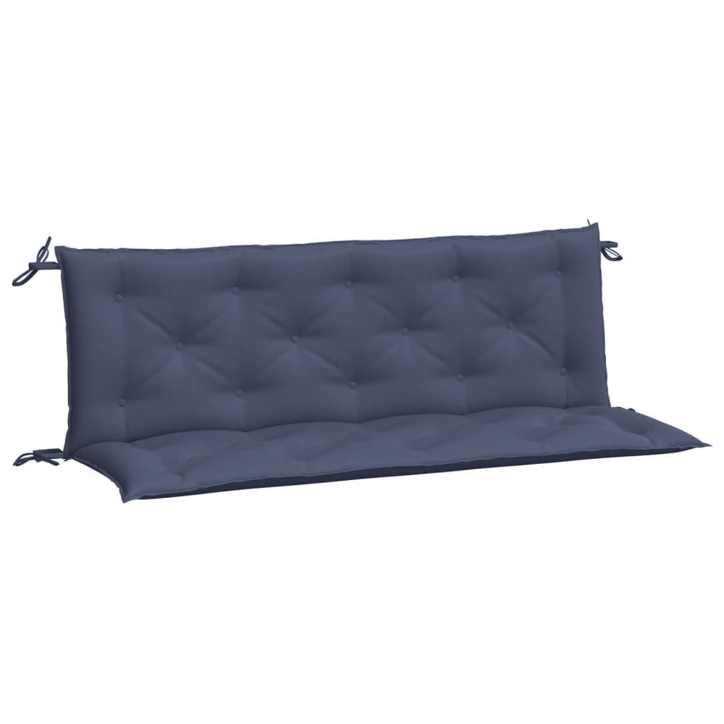 Garden Bench Cushions 2pcs Navy Blue 59.1″x19.7″x2.8″ Oxford Fabric