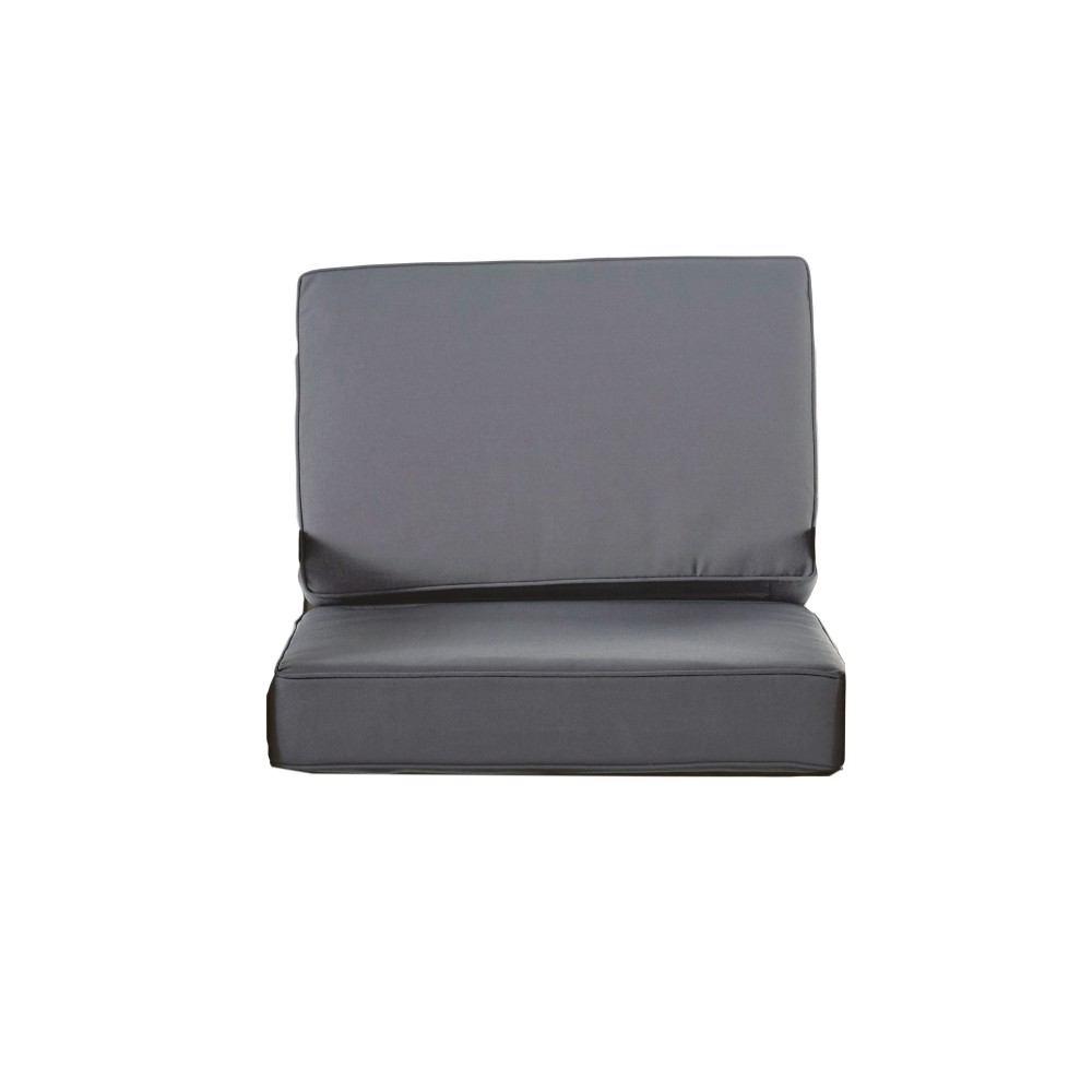 Club Chair Slipcovers Waterproof Dark Grey Fabric Covers w/ Invisible Zipper
