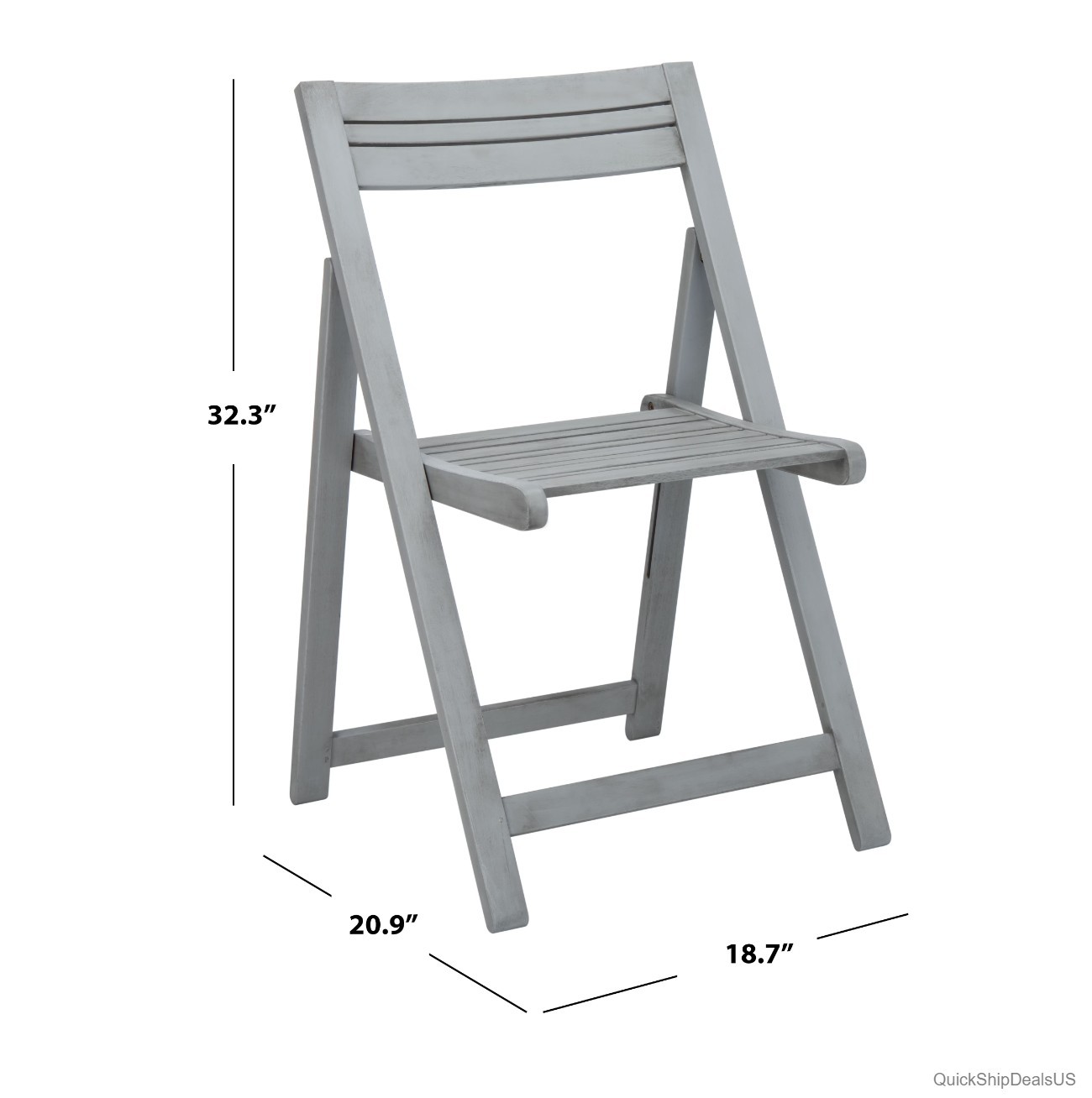 Patio Dining Set 5 Piece Hexagonal Table 4 Director Chairs Grey Wash Foldable