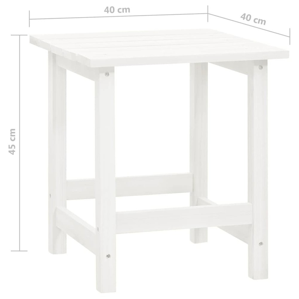 Garden Chair White Solid fir wood Standard Ergonomic