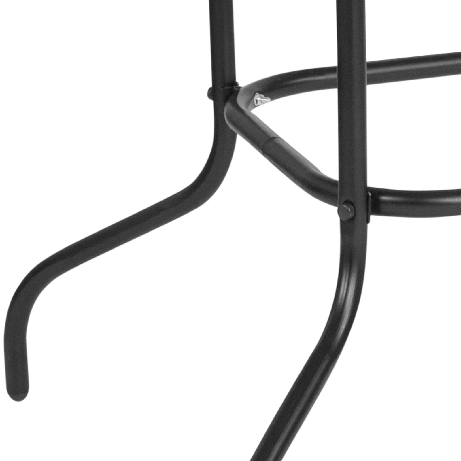 Flash Furniture 55X31.5 Glass Metal Table In Clear Top Black Frame