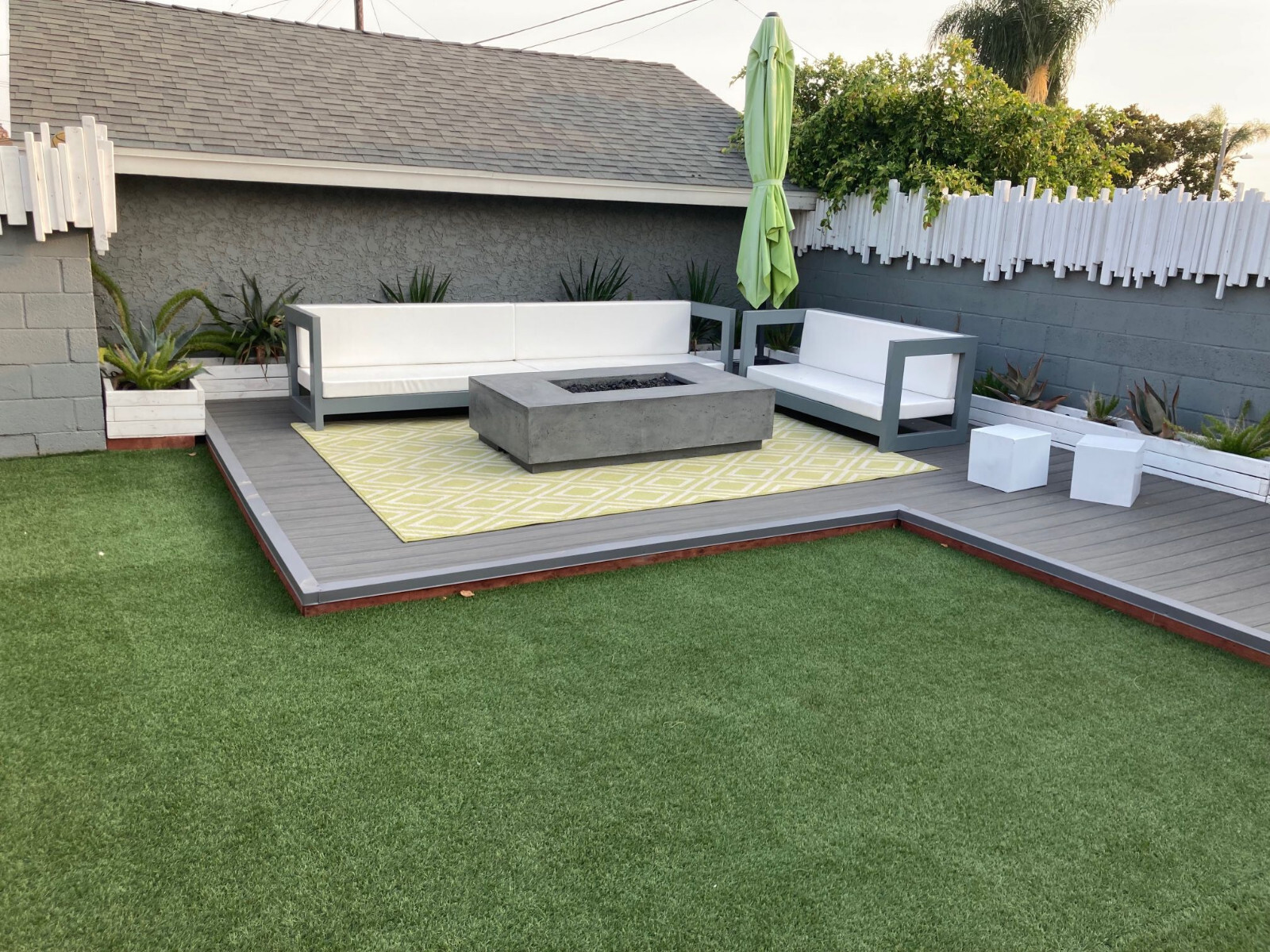 Custom Made Modern outdoor sofa set. patio furniture.
