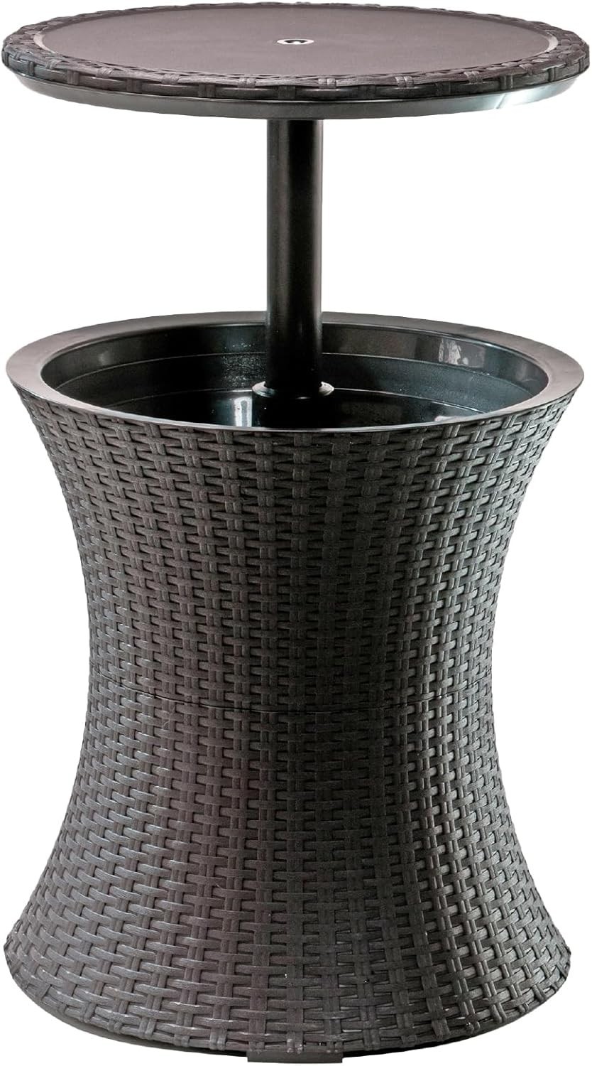 Frio Bar Exterior Patio Mueble y Lado Bañera de Hidromasaje Mesa con 7.5 Galón