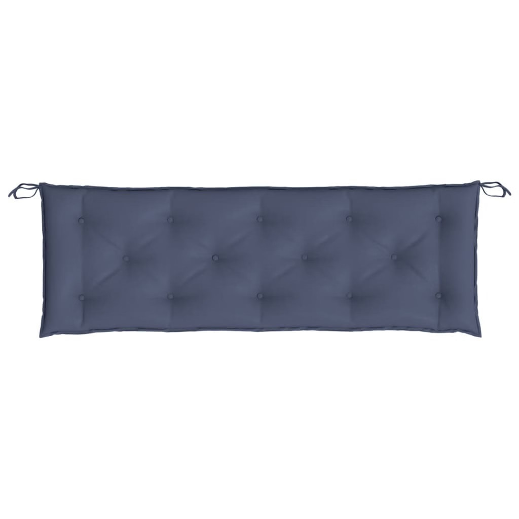 Garden Bench Cushions 2pcs Navy Blue 59.1″x19.7″x2.8″ Oxford Fabric