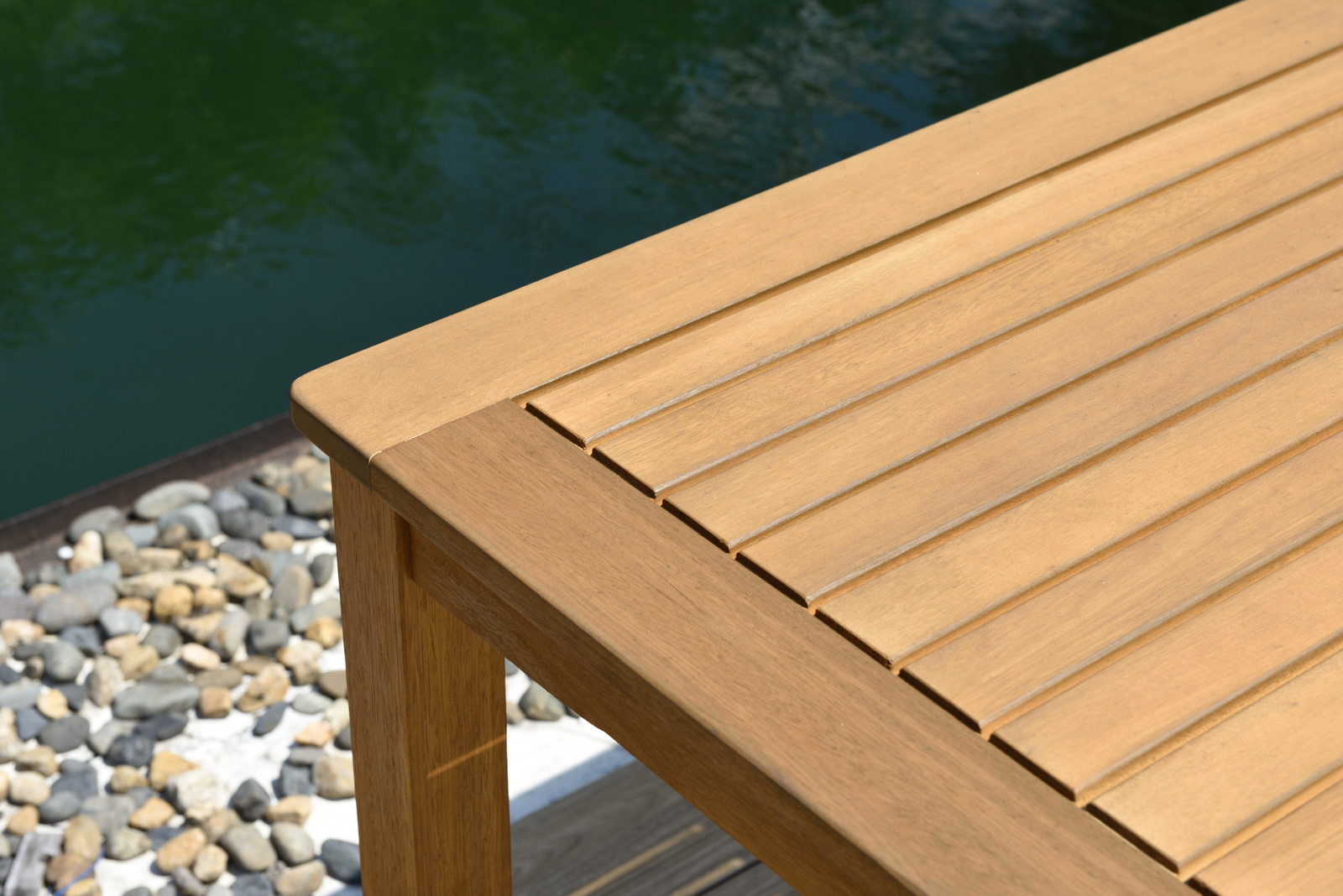 Amazonia Le Pont 7-Piece Outdoor Dining Set | Teak Finish | Ideal for Patios