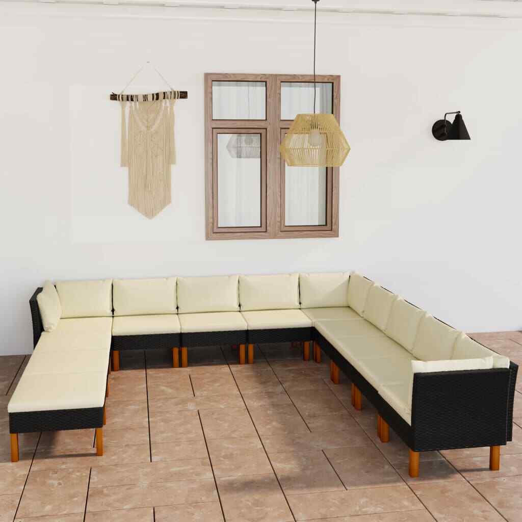 Patio Lounge Set 8 Piece Sectional Sofa with Cushions Solid Wood Pine vidaXL