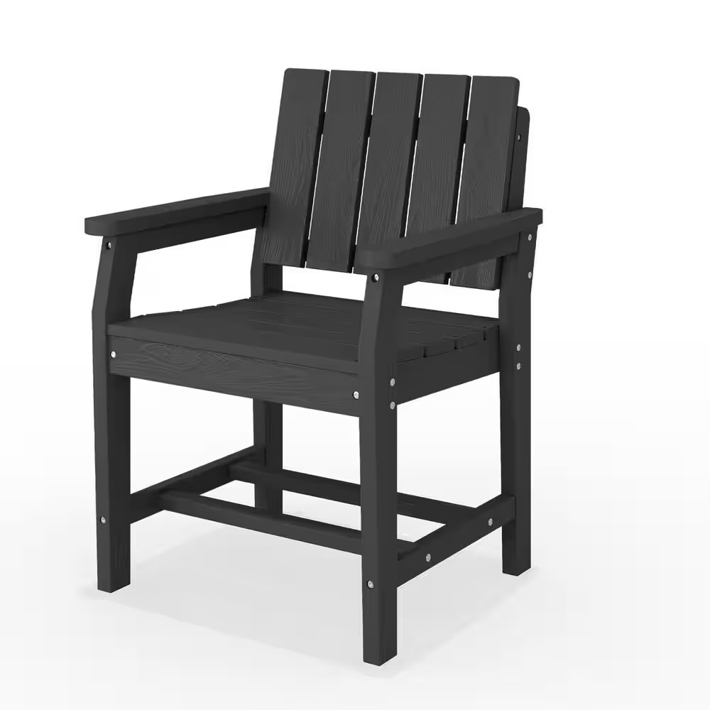 All-Weather HDPE Outdoor Dining Chair-Durable, Fade-Resistant, and Easy-Care Pat