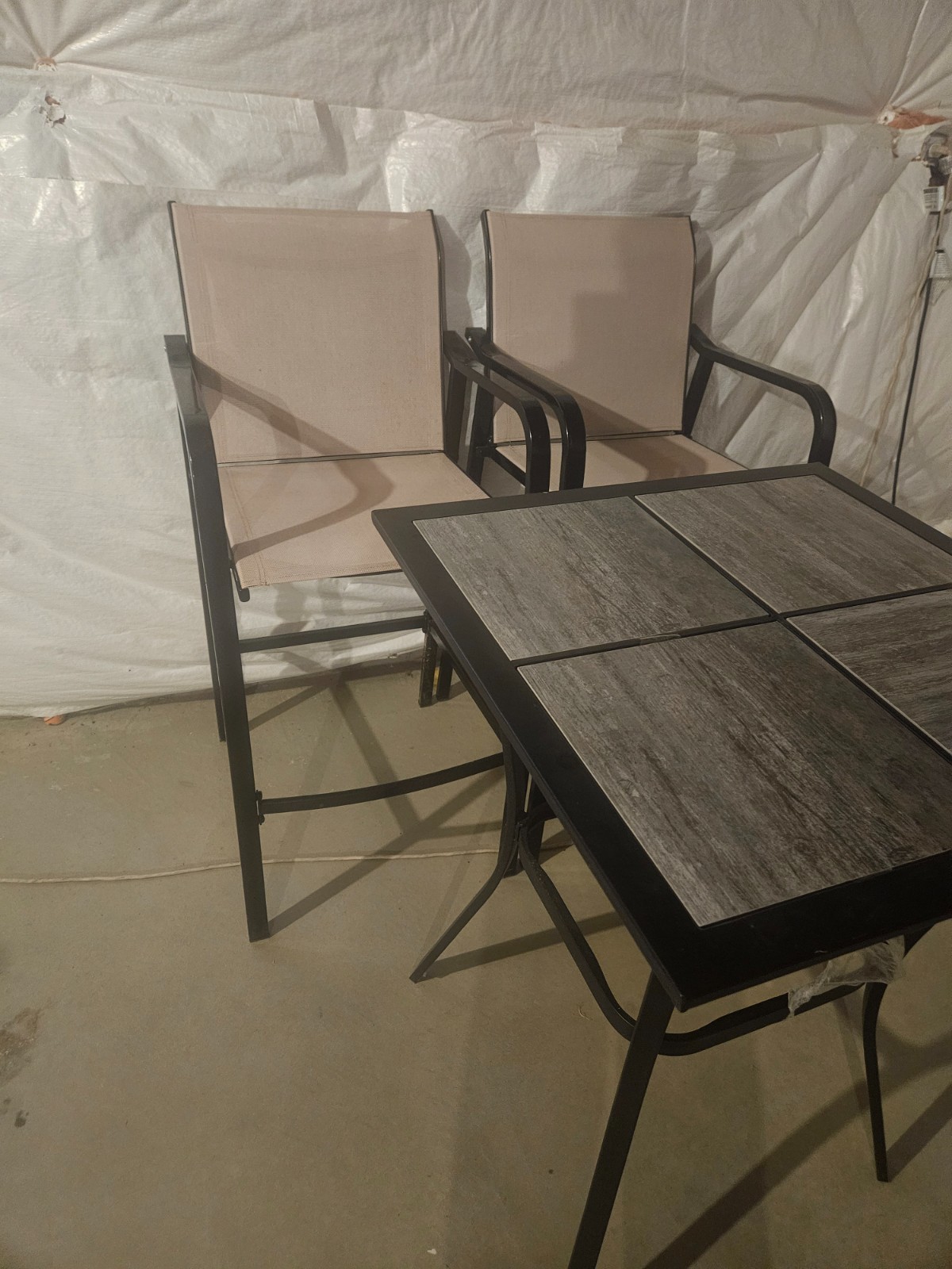 Outsunny US84B-2260131 Dining Furniture Set – Brown (4 Piece)