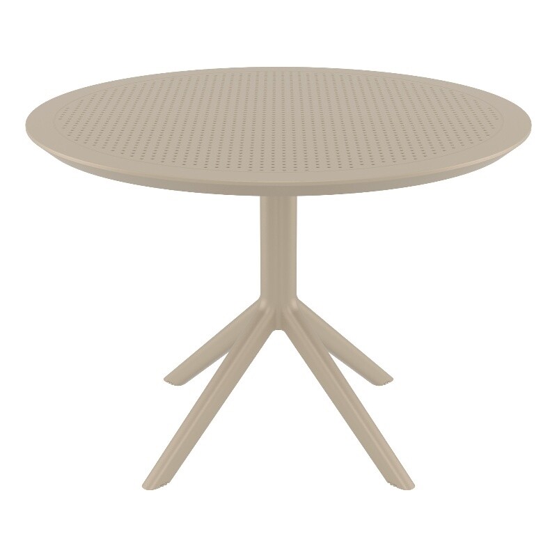 Compamia Sky 42 inch Round Dining Table Taupe
